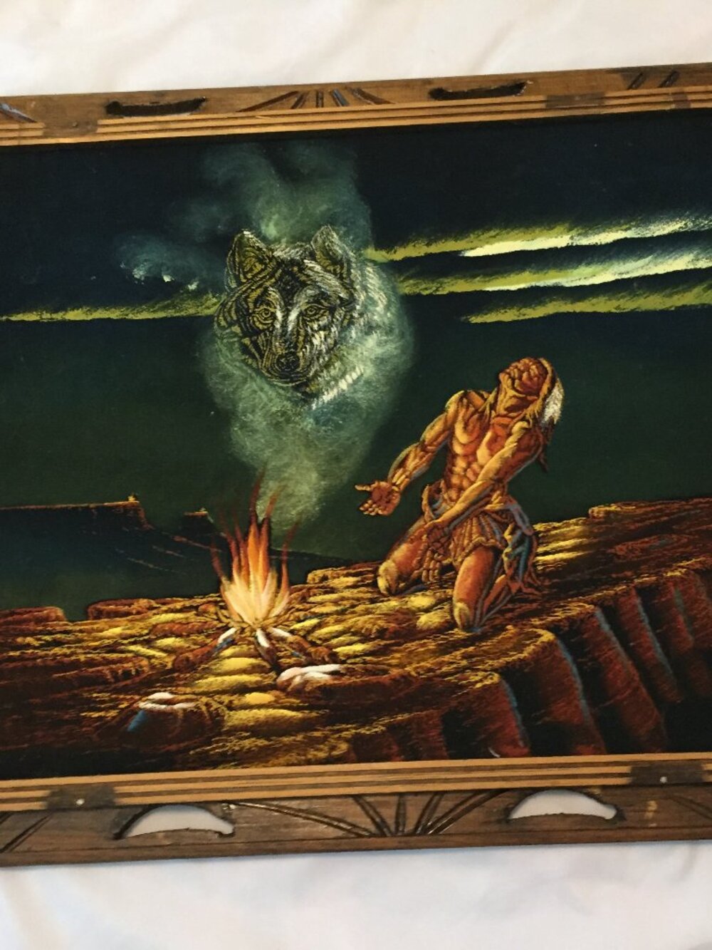 Painting on Velvet Mexico 19" x 23" - Picture 5 of 5